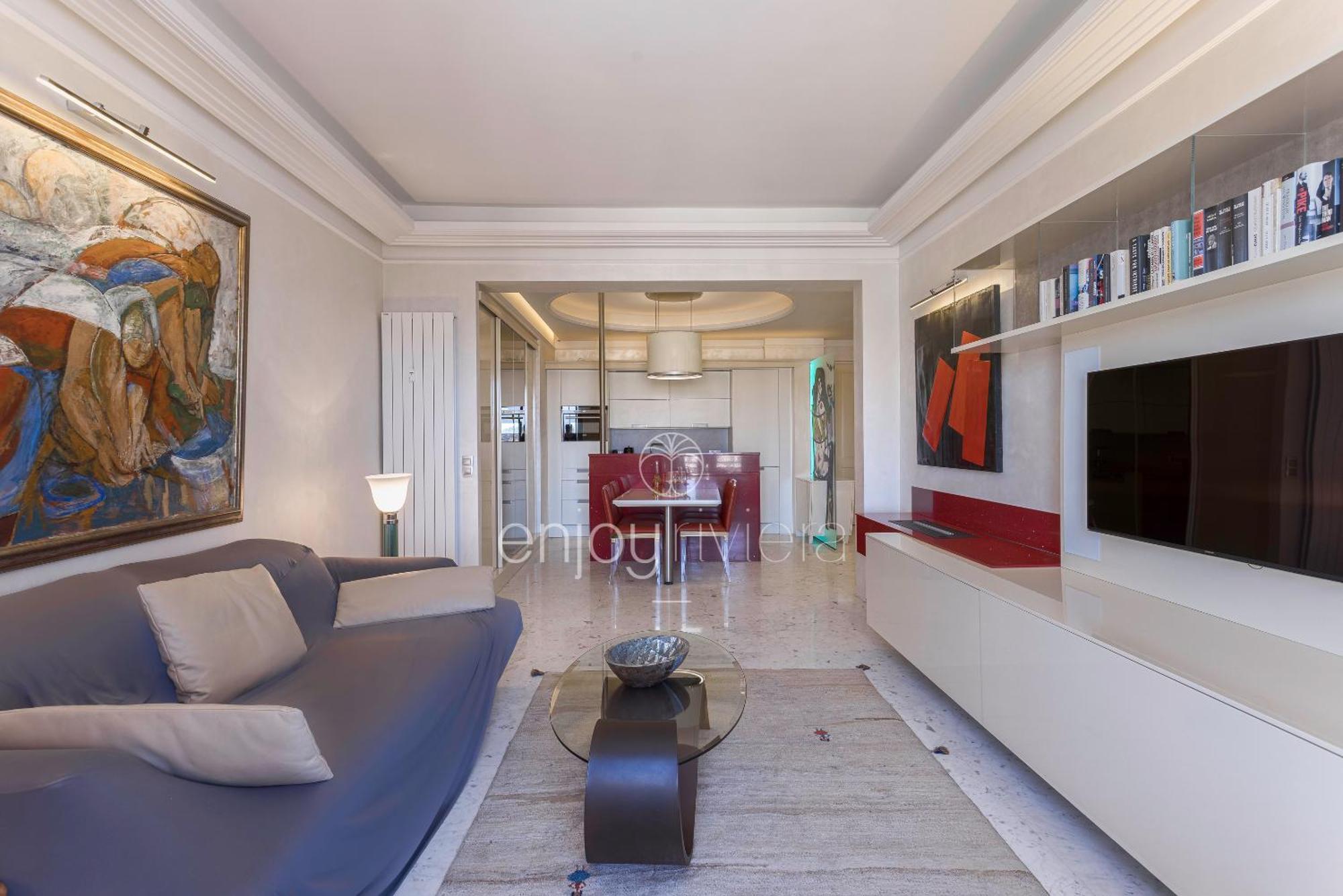Palais Miramar Suite Art Modern - Derniere Etages Vue Mer - 75M De Confort - En Face Des Plages -Wifi - Clim คานส์ ภายนอก รูปภาพ